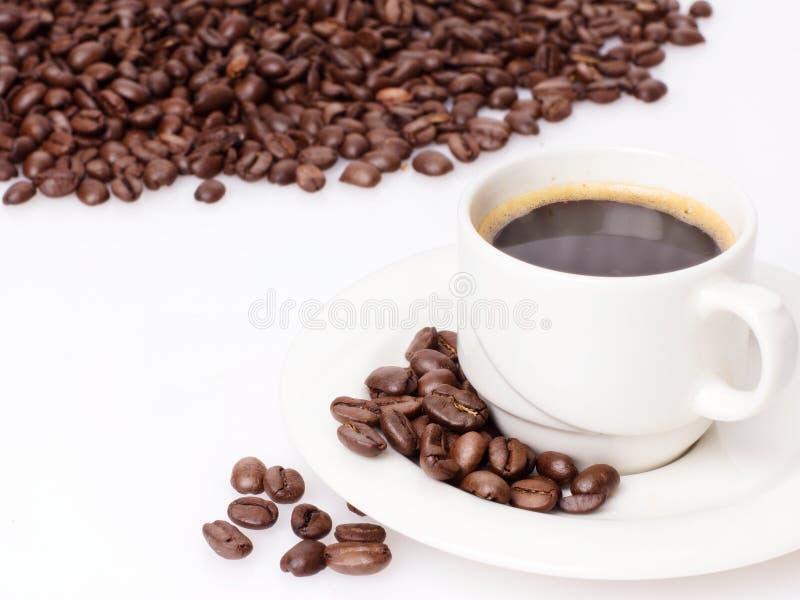 Coffee with beans