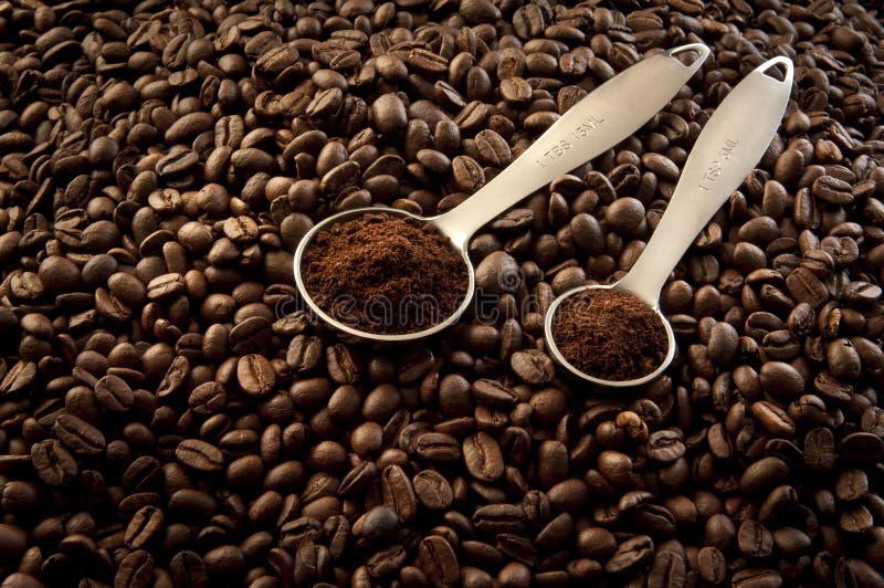 Coffee beans stock image. Image of spoon, processed, ingredient 27257933