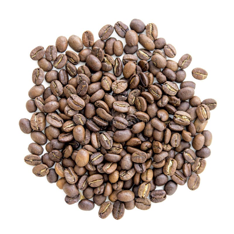 Coffee Beans in Bulk on a Homogeneous Background Stock Photo Image of