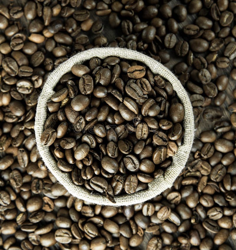 Coffee beans in bulk stock image. Image of group, food 63411017