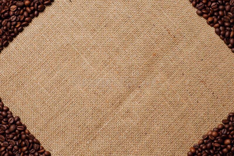 Coffee beans on burlap 4