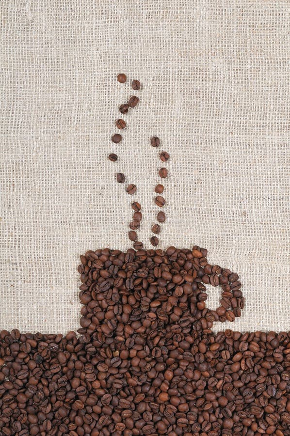 Coffee Beans on burlap