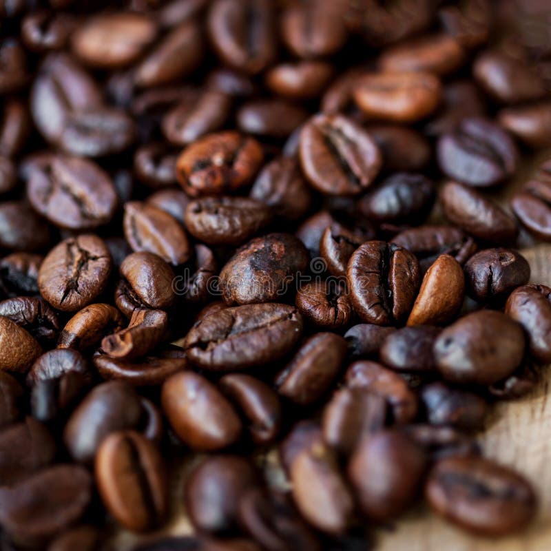 Dark Roasted Coffee Beans Caffeine Brown Espresso Wallpaper Close Up