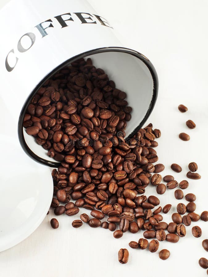 Coffee Beans in a jar stock photo. Image of copy, java - 53519934