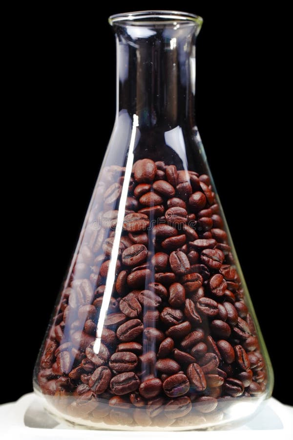 Coffee beans in vitro stock image. Image of drink, chemistry 20357501