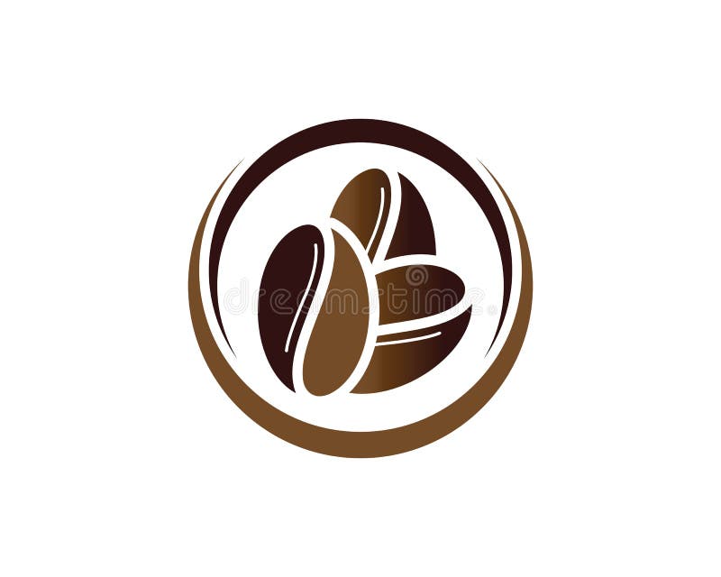 Coffee Beans Logo Template Vector Icon Stock Vector Illustration of