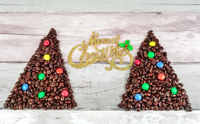 Coffee beans merry Christmas and 2020 happy new year royalty free stock photo Coffee beans merry Christmas and 2020 happy new year royalty free stock photo