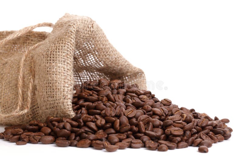 Coffee beans overflowing royalty free stock images Coffee beans overflowing royalty free stock images