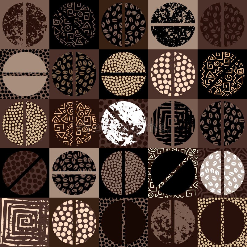 Coffee beans pattern