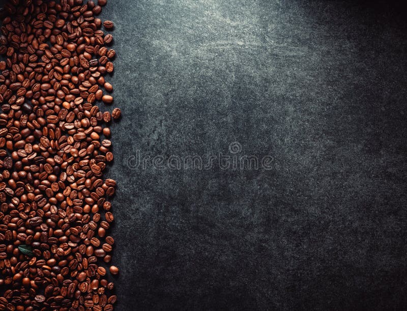 Coffee beans at table