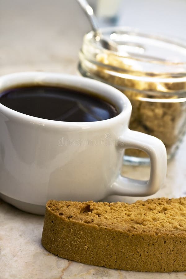 Coffee and biscotti stock photo. Image of italian, abstract 8376878