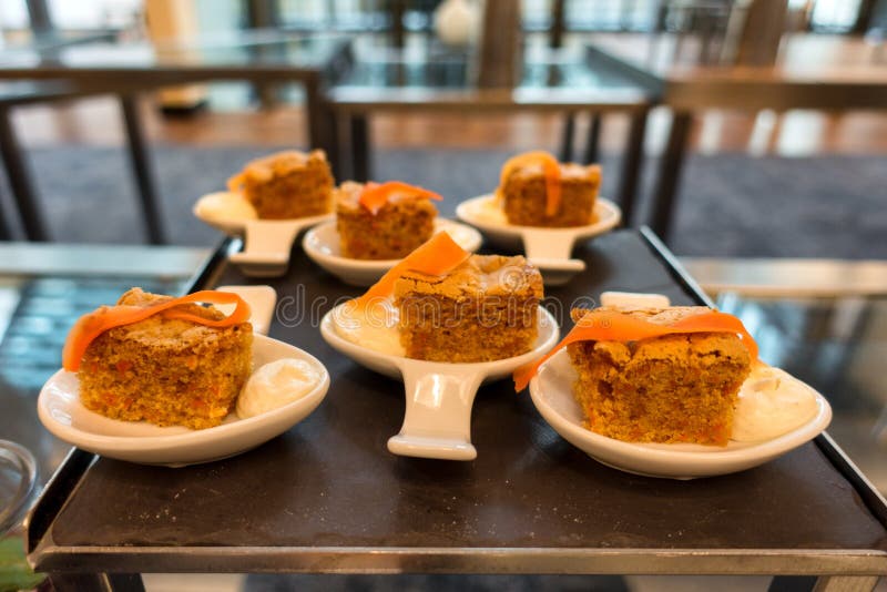 The Coffee Break Treats are Linedup Stock Image Image of coffee