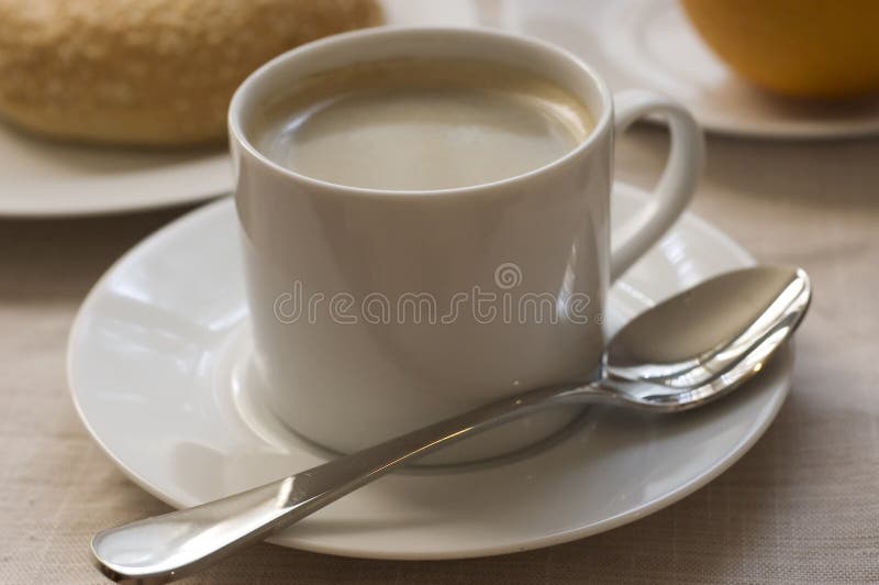 Coffee with breakfast stock image. Image of fruit, breakfast 206437