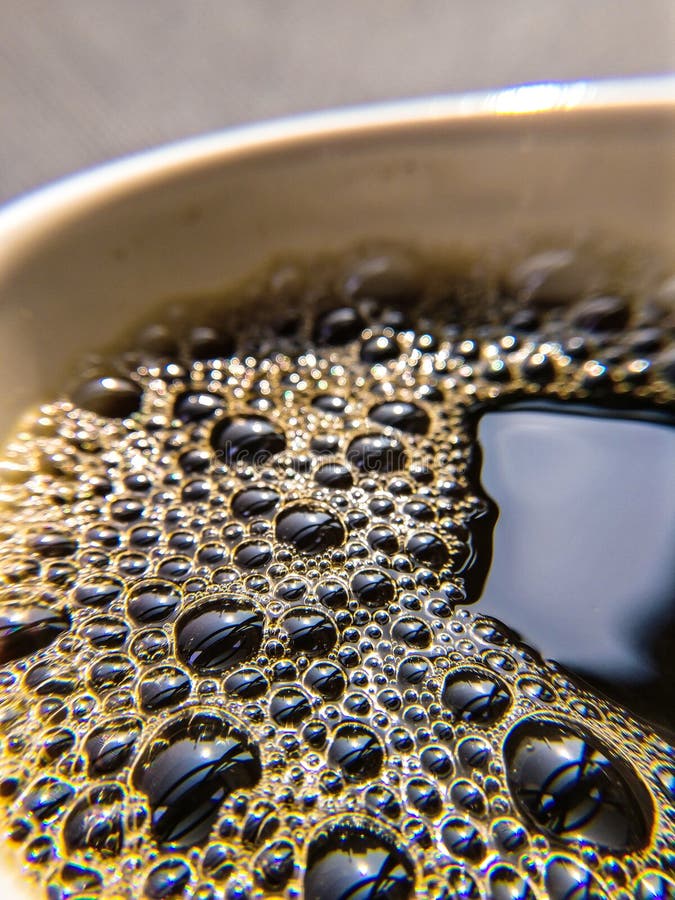 Fresh Coffee Bubbles stock photo. Image of energy, drink 132014084