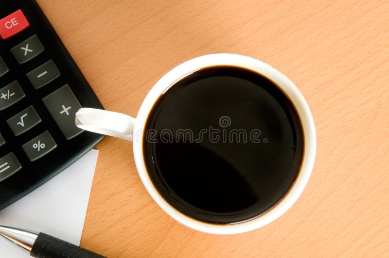 Coffee and Business Accessories Stock Image Image of break, dinner