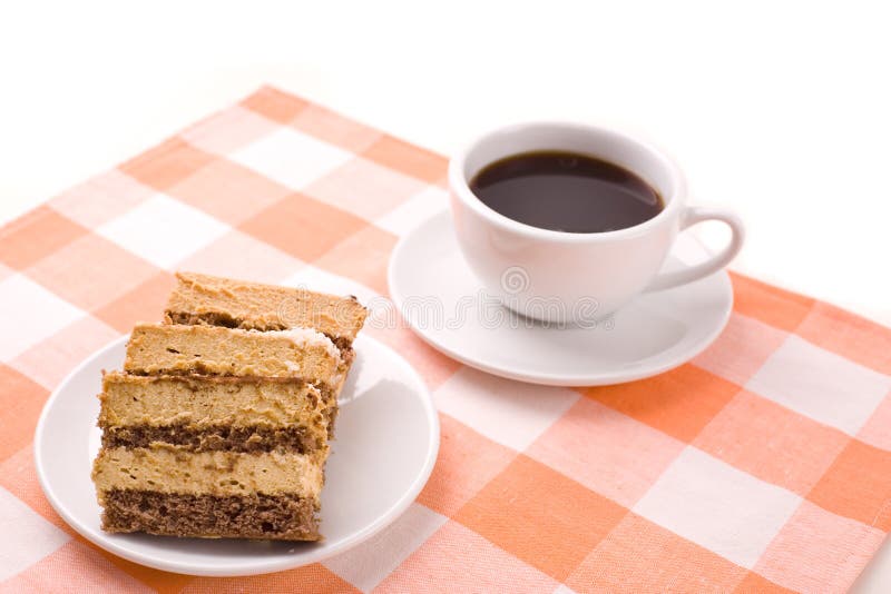 Coffee and cake stock images