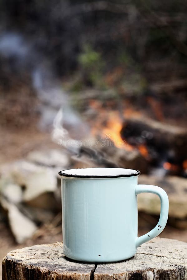 3+ Hundred Coffee On The Open Fire In The Forest Royalty-Free