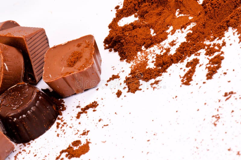 Coffee and candy stock image. Image of decorative, crushed 27361631