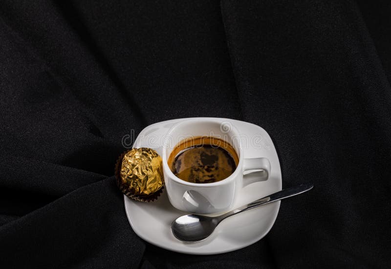 Coffee and candy isolated stock image. Image of background 173821153