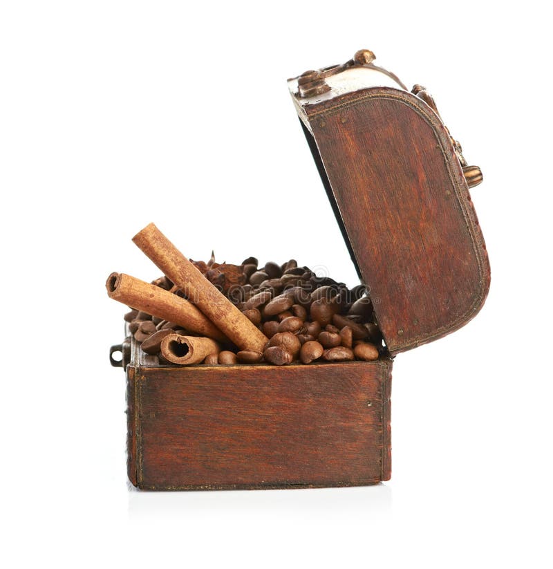 Coffee in an Old Chest RAW Format Stock Image Image of vintage