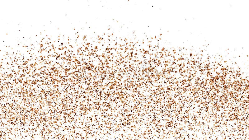 Coffee Color Texture Isolated on White Background