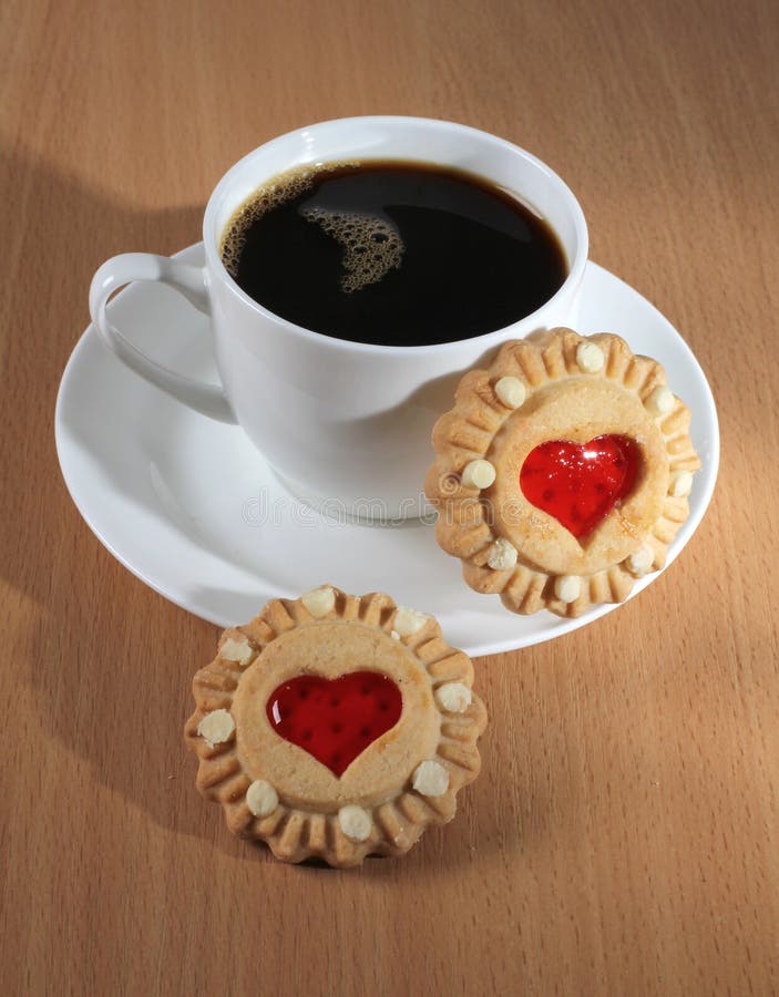 Coffee and cookie stock photo. Image of cafe, caffeine 21506776
