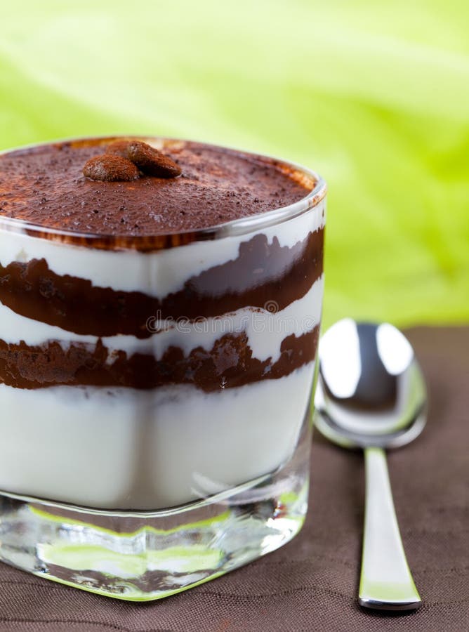Coffee cream dessert stock photo. Image of spoon, tiramisu 15705478