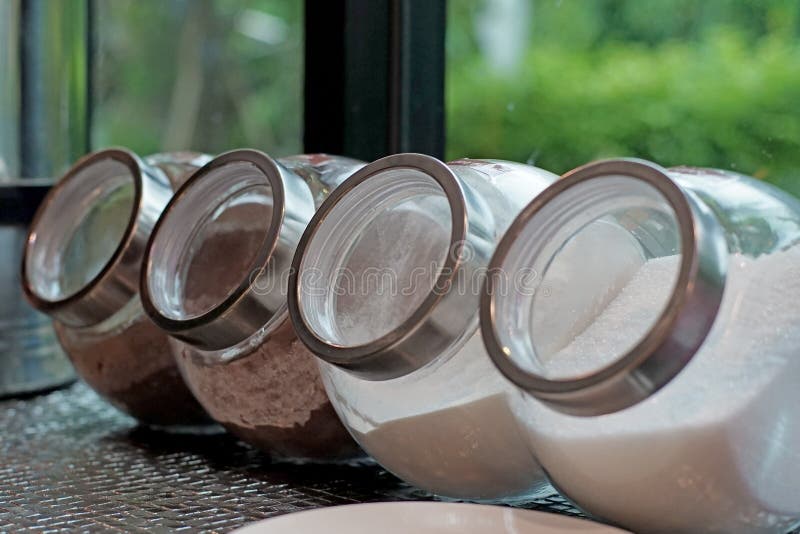 Coffee Creamer Sugar in Jar Stock Image Image of whitener, buffet