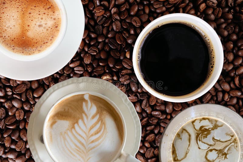 Coffee Cup with Coffee Bean Stock Photo Image of beans, bean 264076736