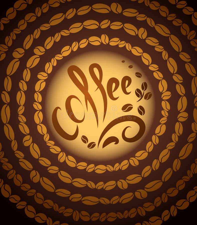 Coffee cup. bean coffee stock vector. Illustration of chalk 37845513