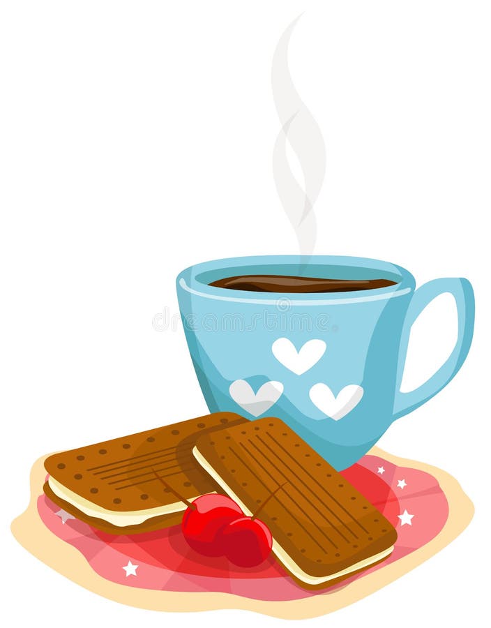 coffee and biscuits clipart