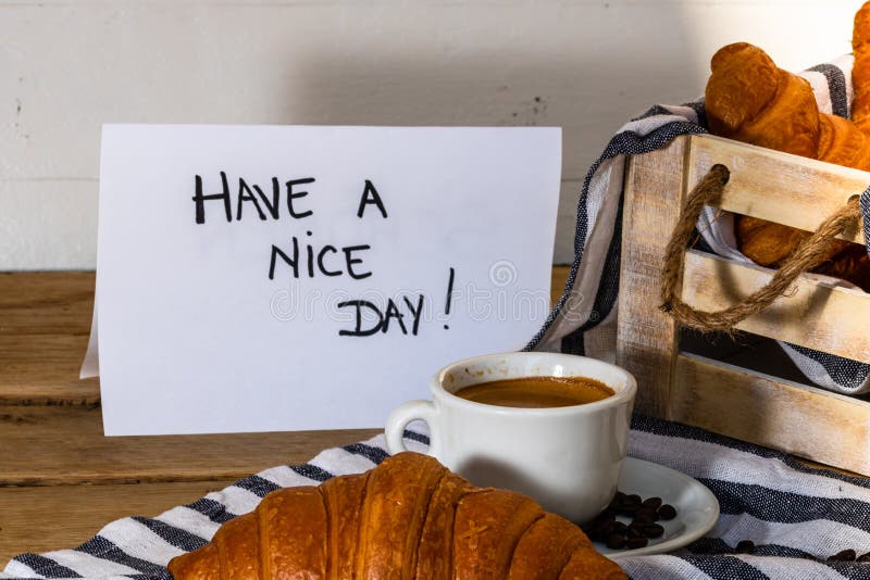 https://thumbs.dreamstime.com/b/coffee-cup-buttered-fresh-french-croissant-wooden-crate-food-breakfast-concept-morning-message-have-nice-day-white-200831223.jpg