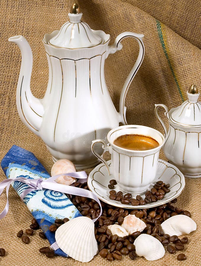 Coffee Cup And Coffee Beans Picture. Image 3172334