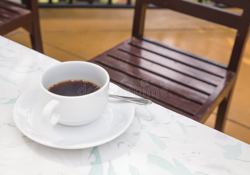 Tea cup in coffee shop stock image. Image of latte, background 55160335