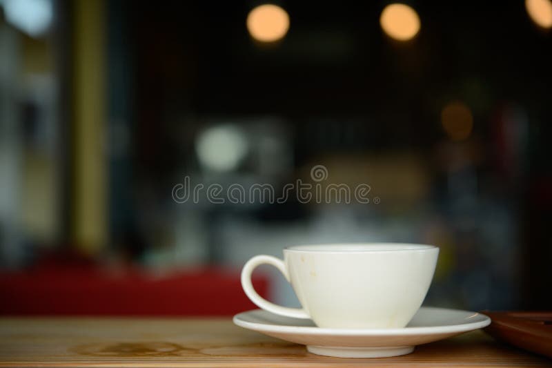 Coffee cup in coffee shop stock photo. Image of coffee 76977238