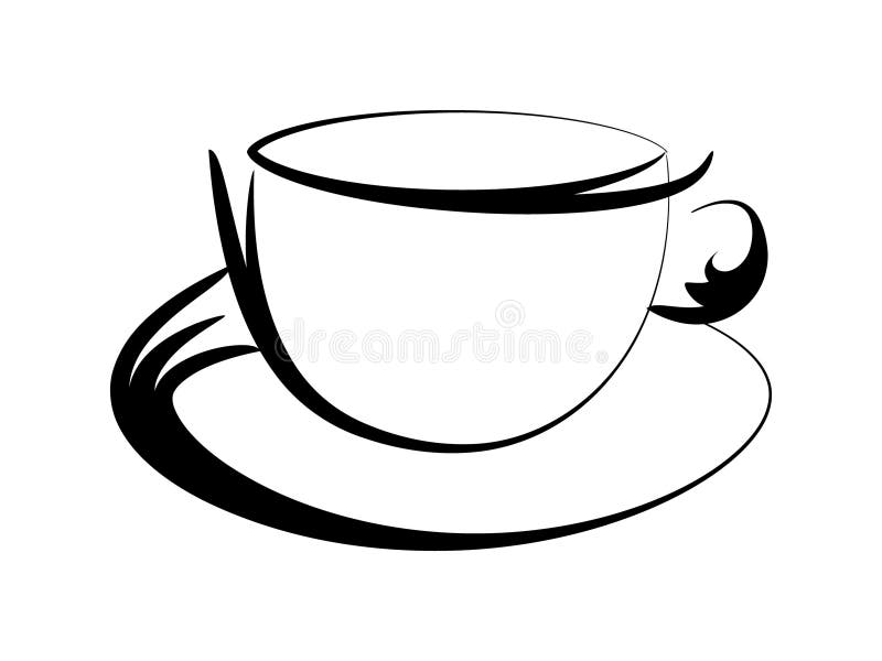 Coffee cup contour