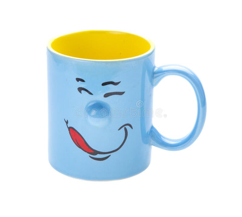 Coffee cup with a grin