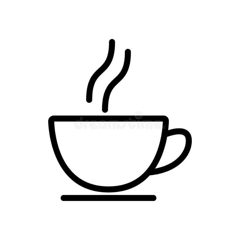 Coffee Cup Icon Set. Cups of Coffee Tea Collection Stock Vector