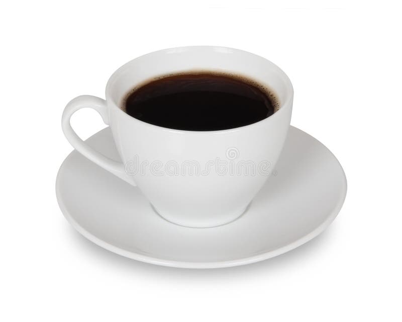 Coffee cup isolated stock image