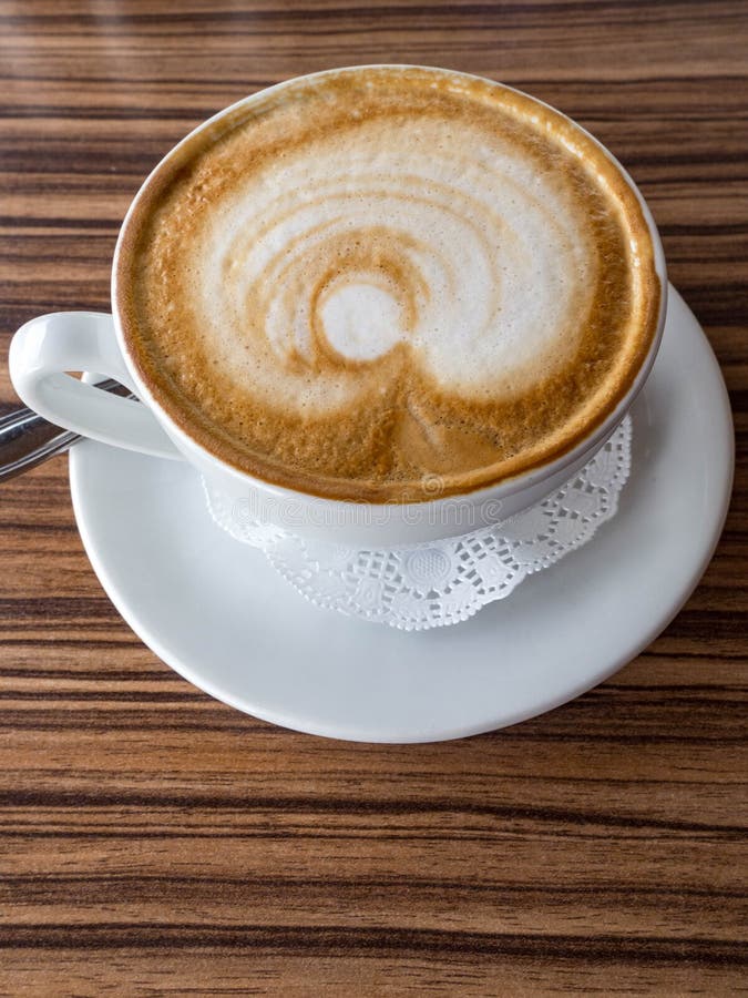 Coffee cup latte art stock image. Image of food, design - 155920675