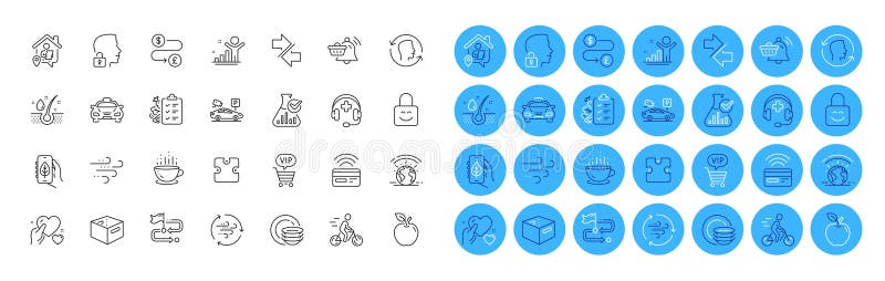 Transfer de bani pentru ceașcă de cafea și pictograme pentru linia de suport medical pachet. pentru aplicația web. butoane pictogr royalty free illustration