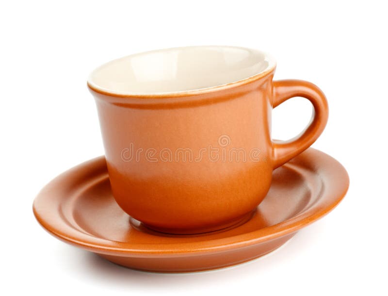 Coffee cup with saucer stock photo. Image of ceramic 17865352
