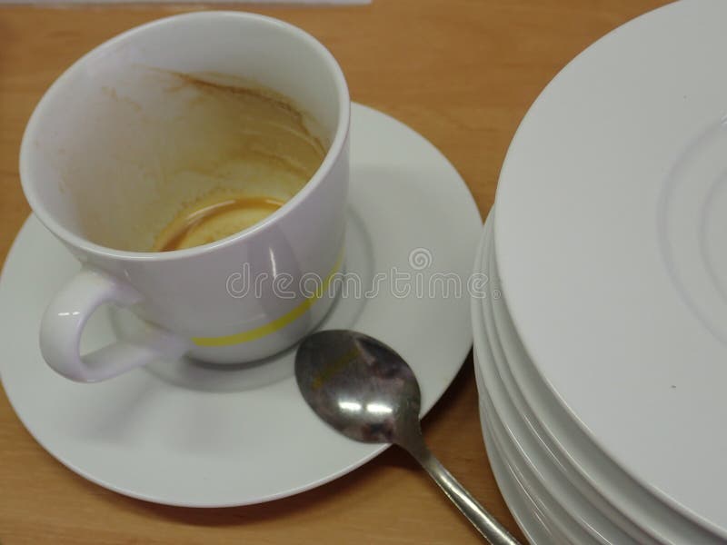 Coffee Cup with a Serving Plate Stock Photo Image of cappuccino