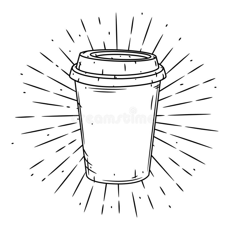 Cartoon Coffee Cup Lid Stock Illustrations – 1,561 Cartoon Coffee