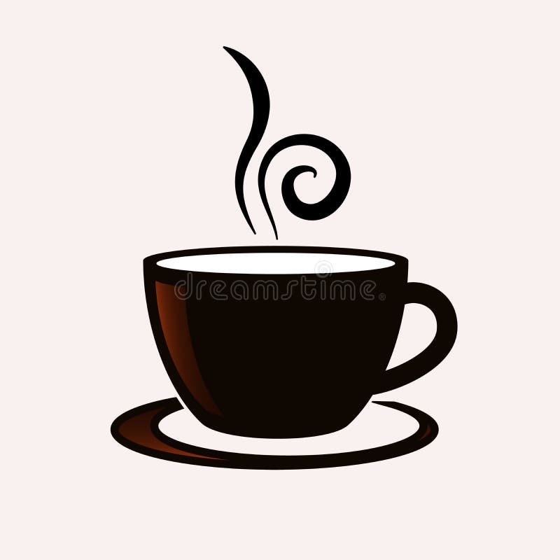 Coffee cup vector icon stock illustration