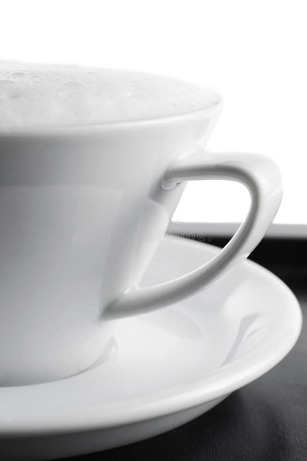 Coffee Cup on White Background Stock Photo Image of beans, brown