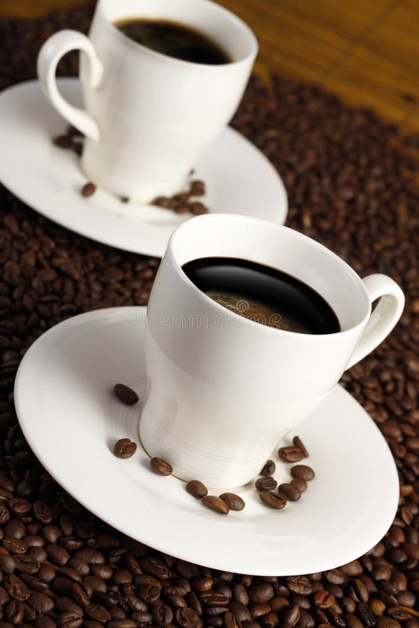 Coffee Cups stock image. Image of bean, white, seed, espresso 12126775