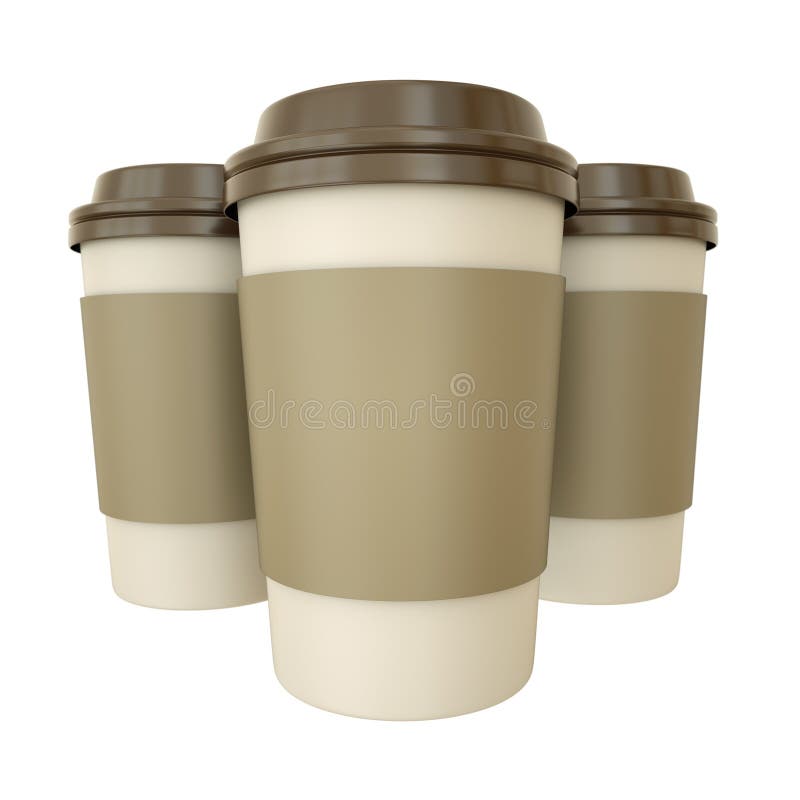 Coffee cups royalty free illustration Coffee cups royalty free illustration