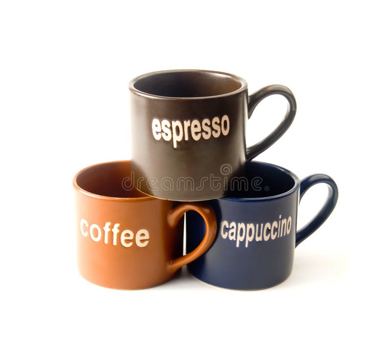 Coffee cups stock photo. Image of flavor, ceramic, mocha 4680494