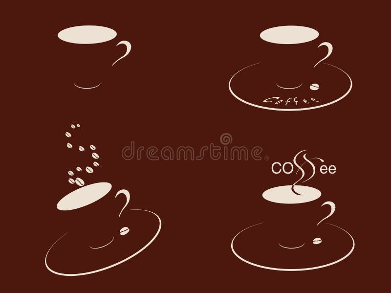 Coffee cups braun